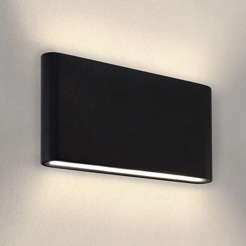 LED Wandlamp - 3000K - 12W - IP54 - Mira M von Ledvion in Schwarz – Produktfoto