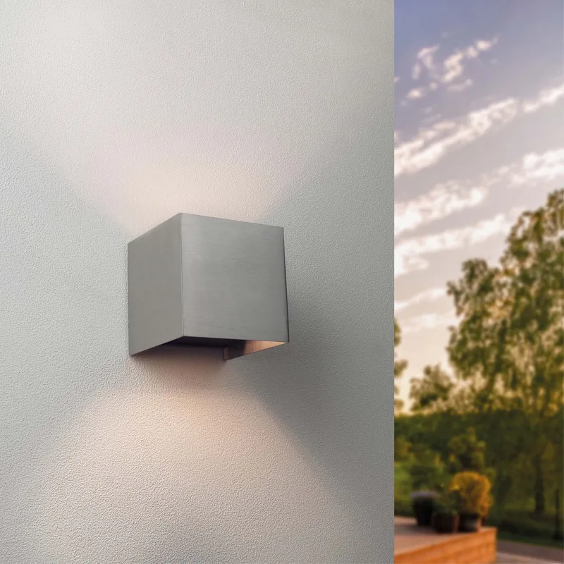 LED Wandlamp Dimbaar - 3.5W - 2700K - IP54 - Grijs de Ledvion en Noir – photo produit