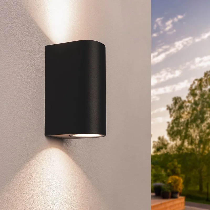 LED Wandlamp Douglas - Antraciet - GU10 - IP54 de Ledvion en Noir – photo produit