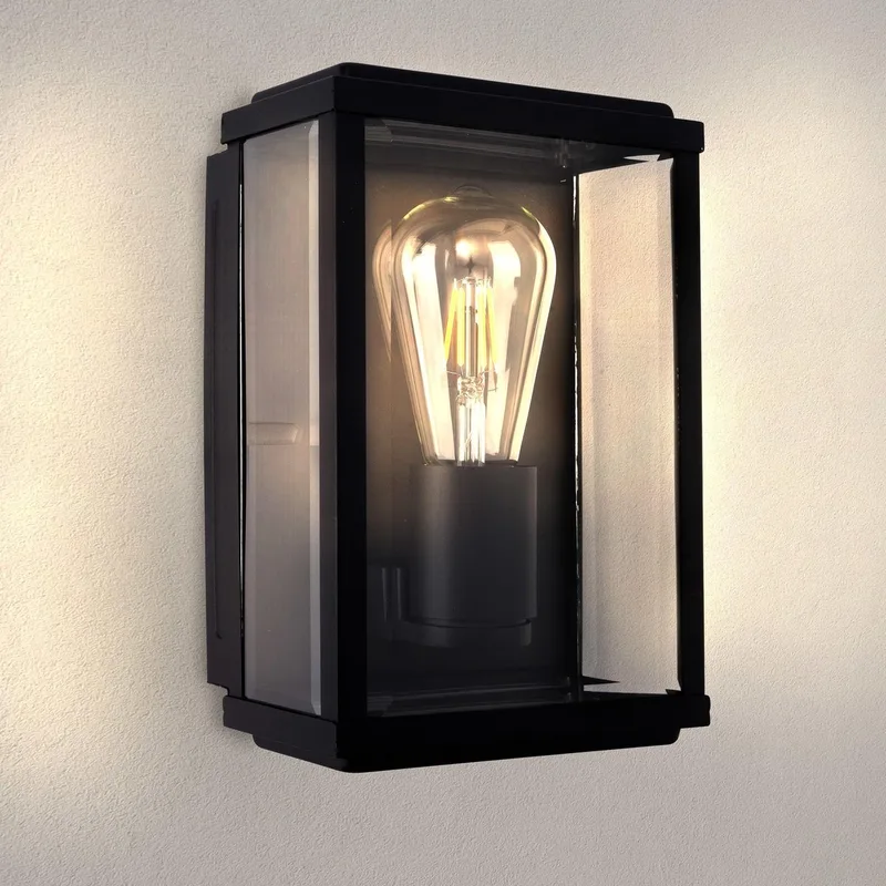 LED Wandlamp - E27 - Lyra de Ledvion en Noir – photo produit