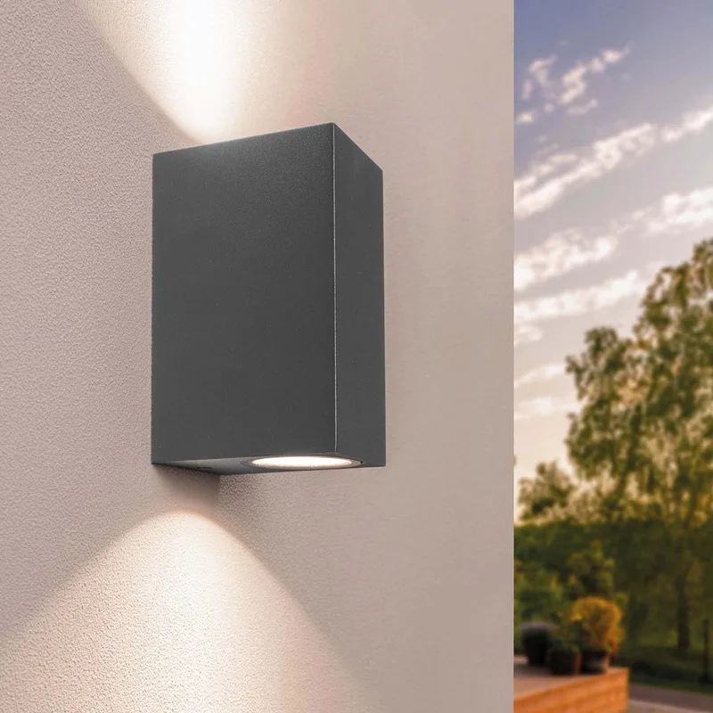 LED Wandlamp Helene - GU10 - IP54 fra Ledvion i Antracit – produktbillede