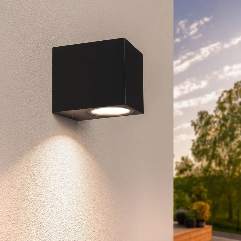 LED Wandlamp Hydra - GU10 - IP54 de Ledvion en Noir – photo produit