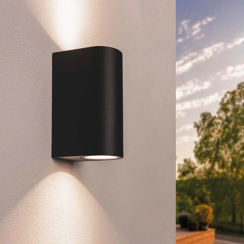 LED Wandlamp Santa Barbara - GU10 - IP54 de Ledvion en Noir – photo produit
