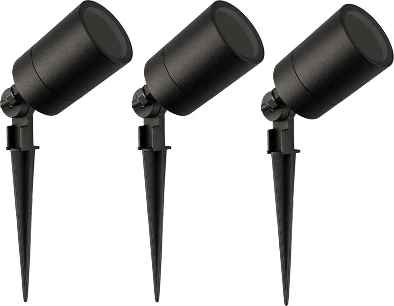 Ledvion - 3X LED Spotlight - GU10 - 5W - IP65 by Ledvion in Black – product photo