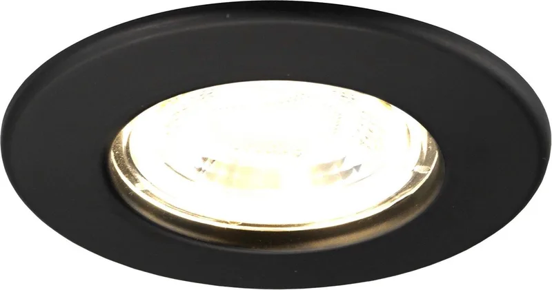 Ledvion - 6X LED Inbouwspot - Dimbaar - 5W - 2700K - Ø84mm - IP65 de Ledvion en Noir – photo produit