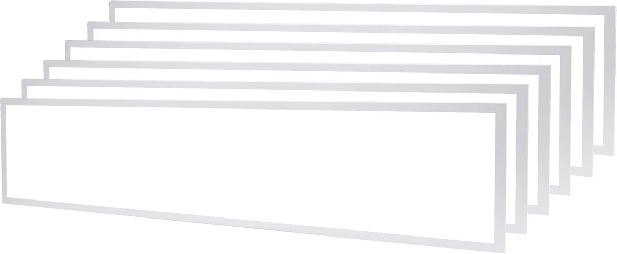 Ledvion - 6X LED Paneel - 120x30 - 36W - 4000K - UGR <22 - 100Lm/W - Inbouwarmatuur de Ledvion en Blanc – photo produit