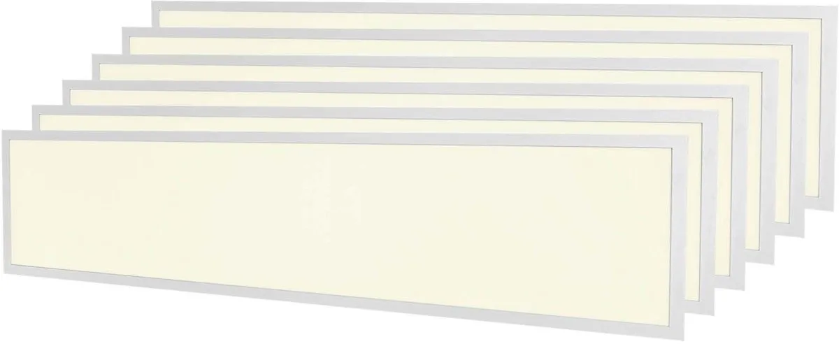 Ledvion - 6X LED Panel - 120x30 - 36W - 3000K - 4000LIncl. LED driver + Snelconnector von Ledvion in Weiß – Produktfoto