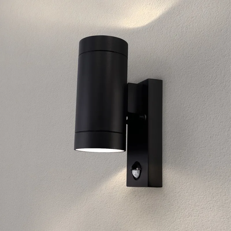 Ledvion - 8x LED Wandlamp - GU10 - IP54 de Ledvion en Noir – photo produit