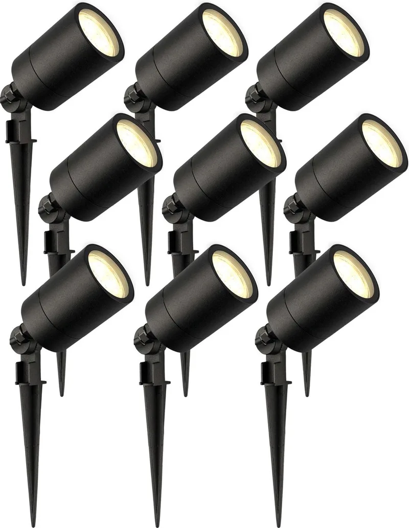Ledvion - 9X LED Prikspots - 2700K - 5W - IP65 by Ledvion in Black – product photo