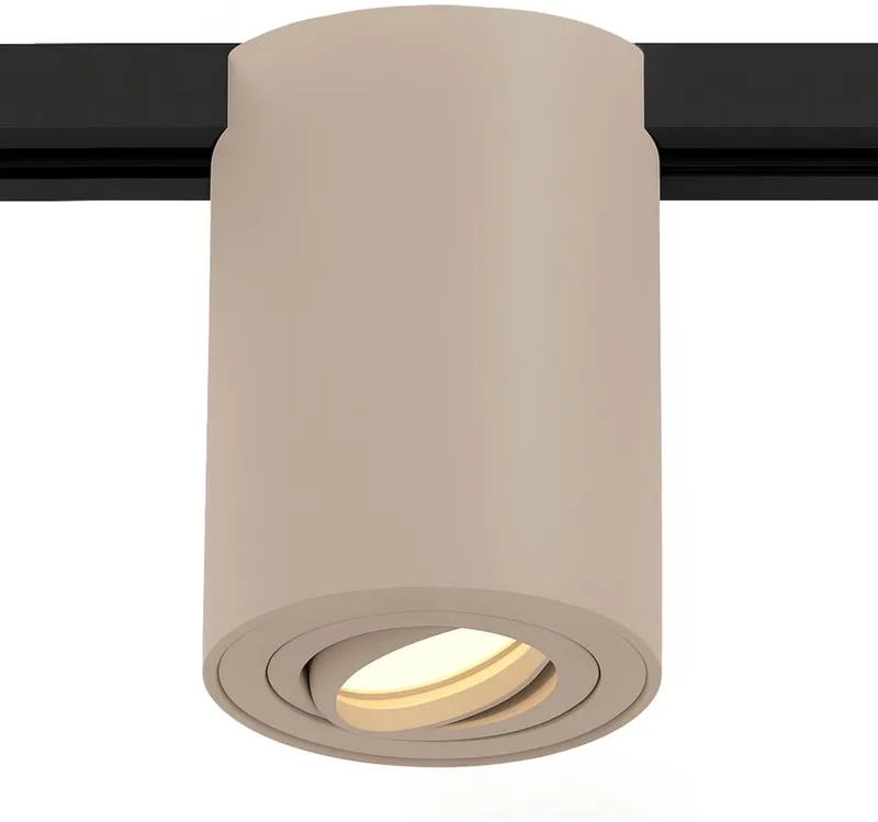 Railspot 1-Fase - GU10 Fitting - Kantelbaar fra Ledvion i Beige – produktbillede