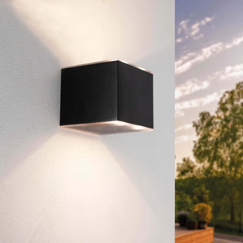 Solar LED Wandlamp - 1W - 25L - 3000K - IP44 de Ledvion en Noir – photo produit
