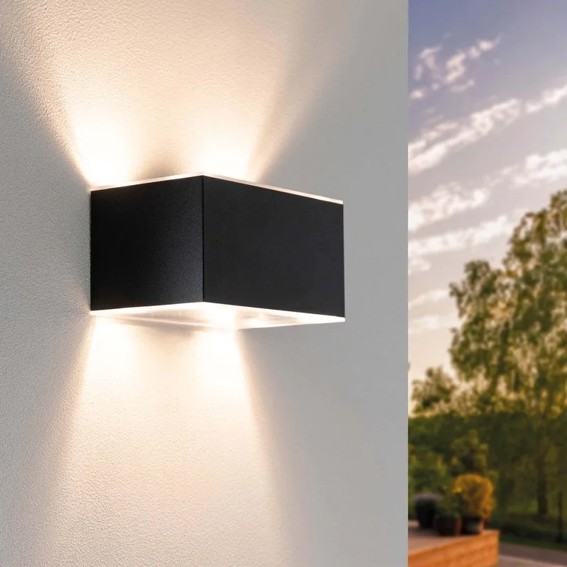 Solar LED Wandlamp - 2W - 60L - 3000K - IP44 von Ledvion in Schwarz – Produktfoto