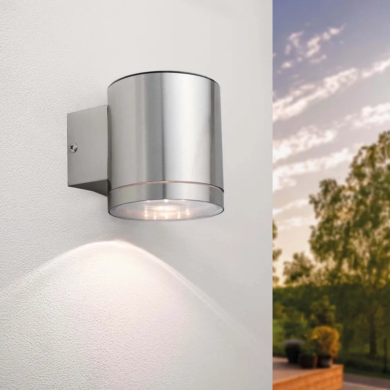 Solar LED Wandlamp Arche - 3000K - IP44 de Ledvion en Rvs – photo produit