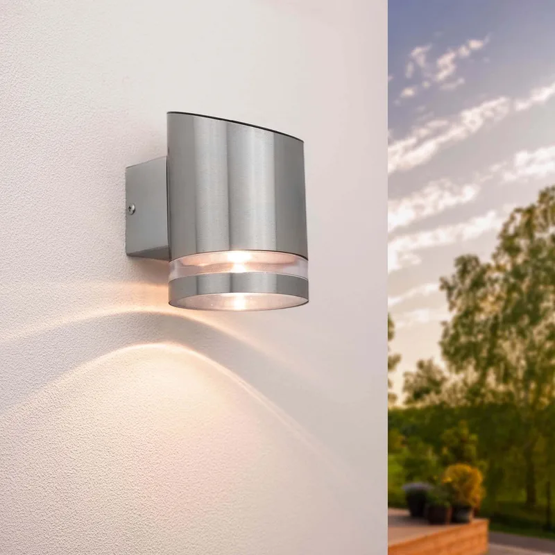 Solar LED Wandlamp Elara - 3000K - IP44 von Ledvion in Rvs – Produktfoto