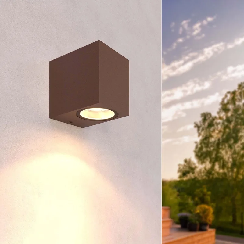 Wandlamp Buiten San Diego, GU10 Fitting von Ledvion in Roest – Produktfoto