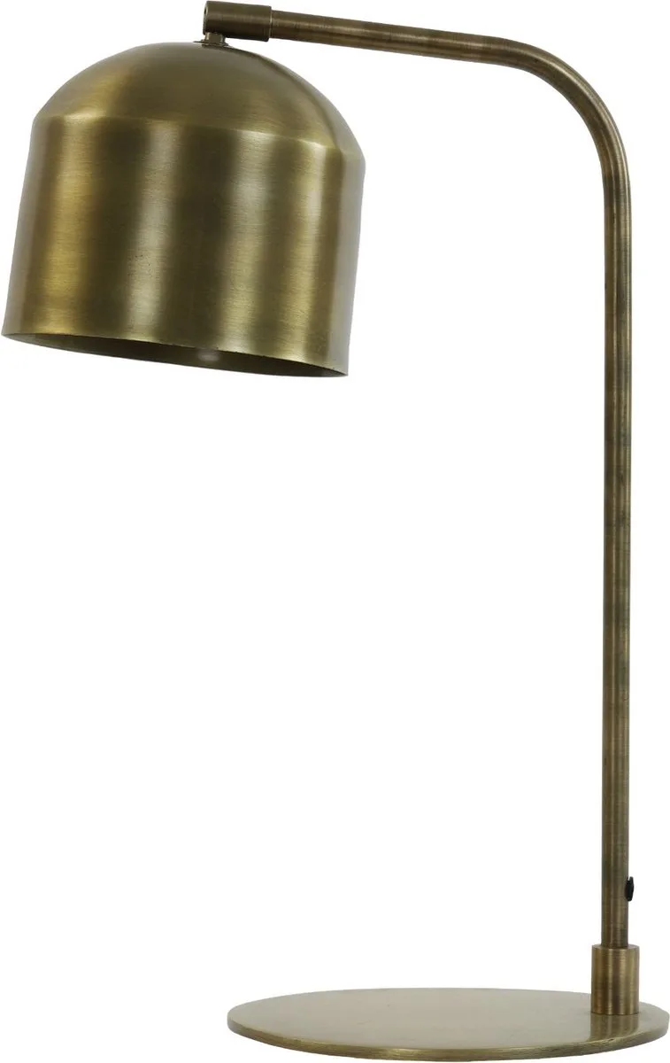 Bureaulamp Aleso - Antiek - Ø20cm - Modern fra Light & Living i Bronze – produktbillede