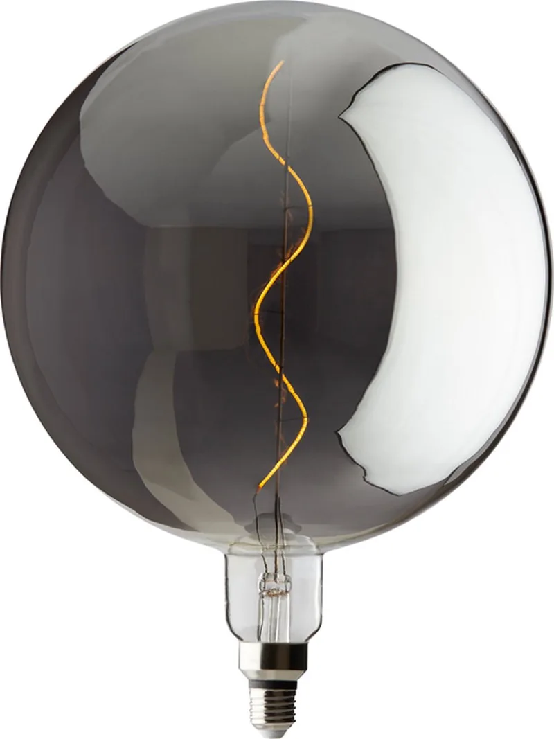 Deco LED globe Ø30x40 licht 4W rook van Light & Living – productfoto