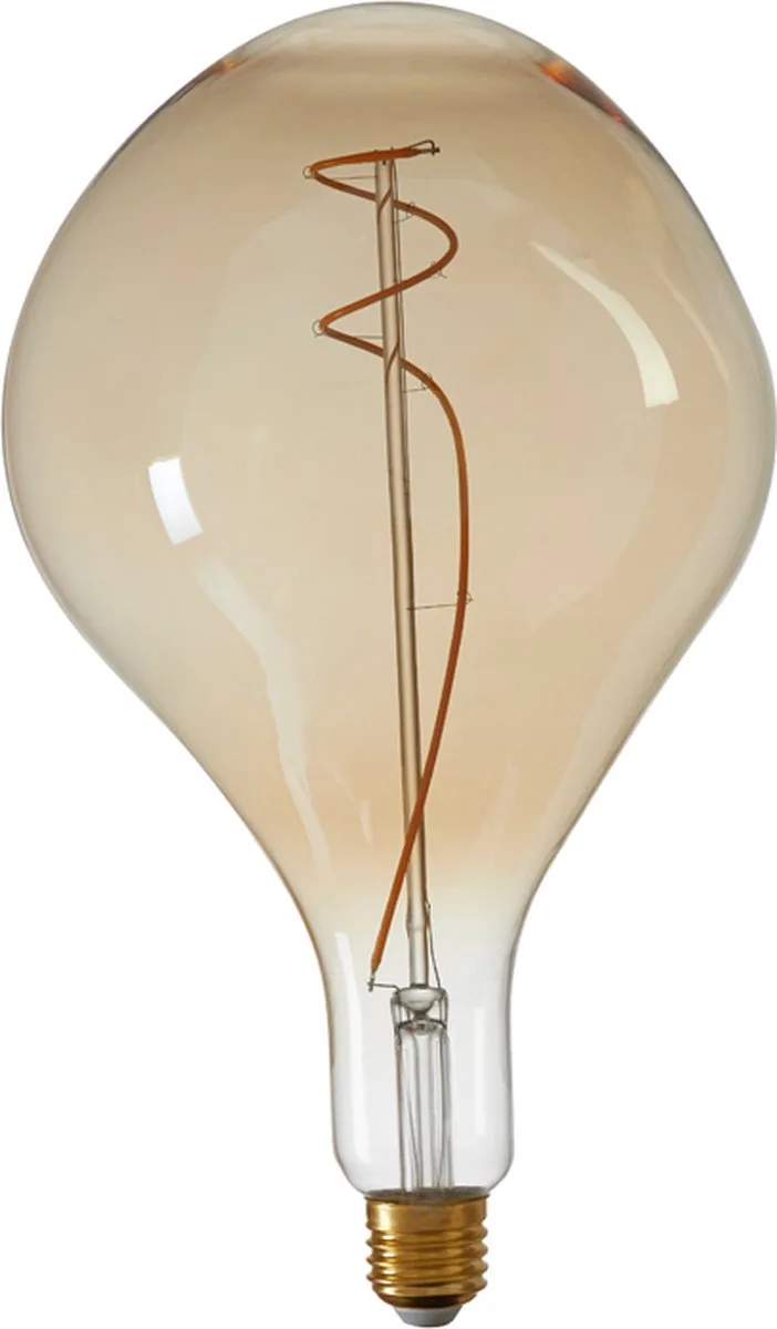 Deco LED peer Ø16x28 cm ASYM 4W amber E27 dimbaar de Light & Living – photo produit