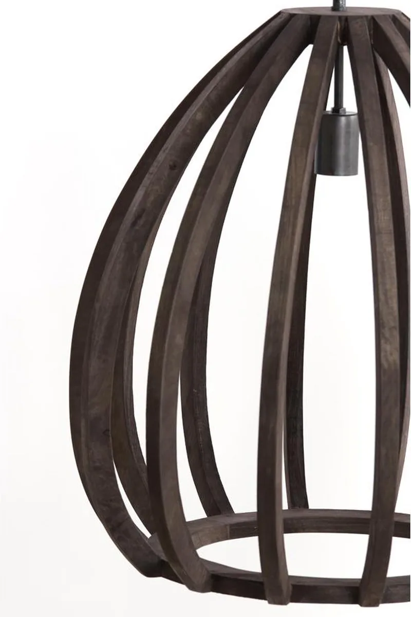 Hanglamp Barsia Mangohout, 40cm von Light & Living in Donkerbruin – Produktfoto