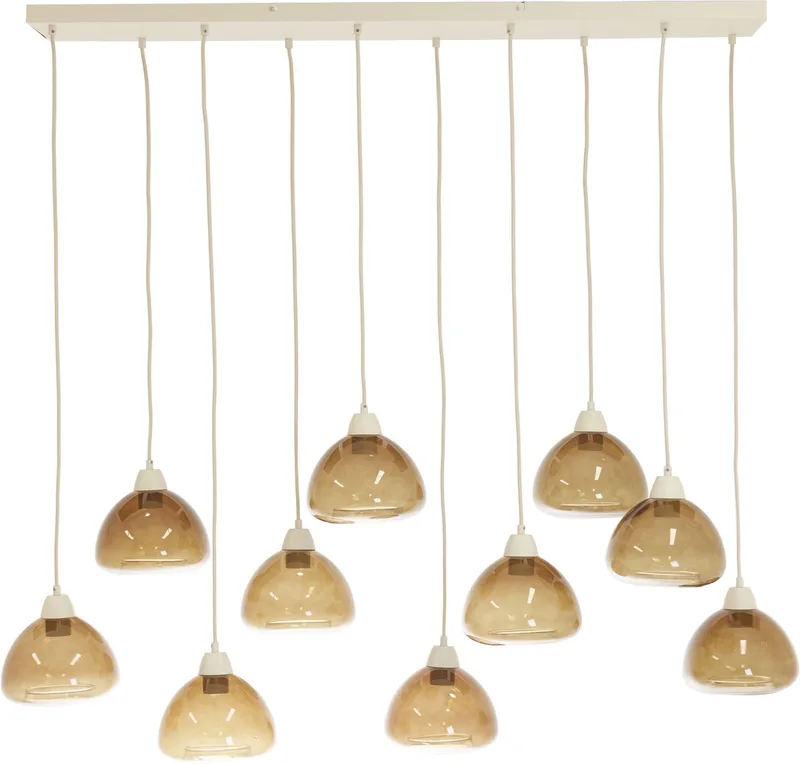 Hanglamp Bisho 10-Lamps fra Light & Living i Brun – produktbillede