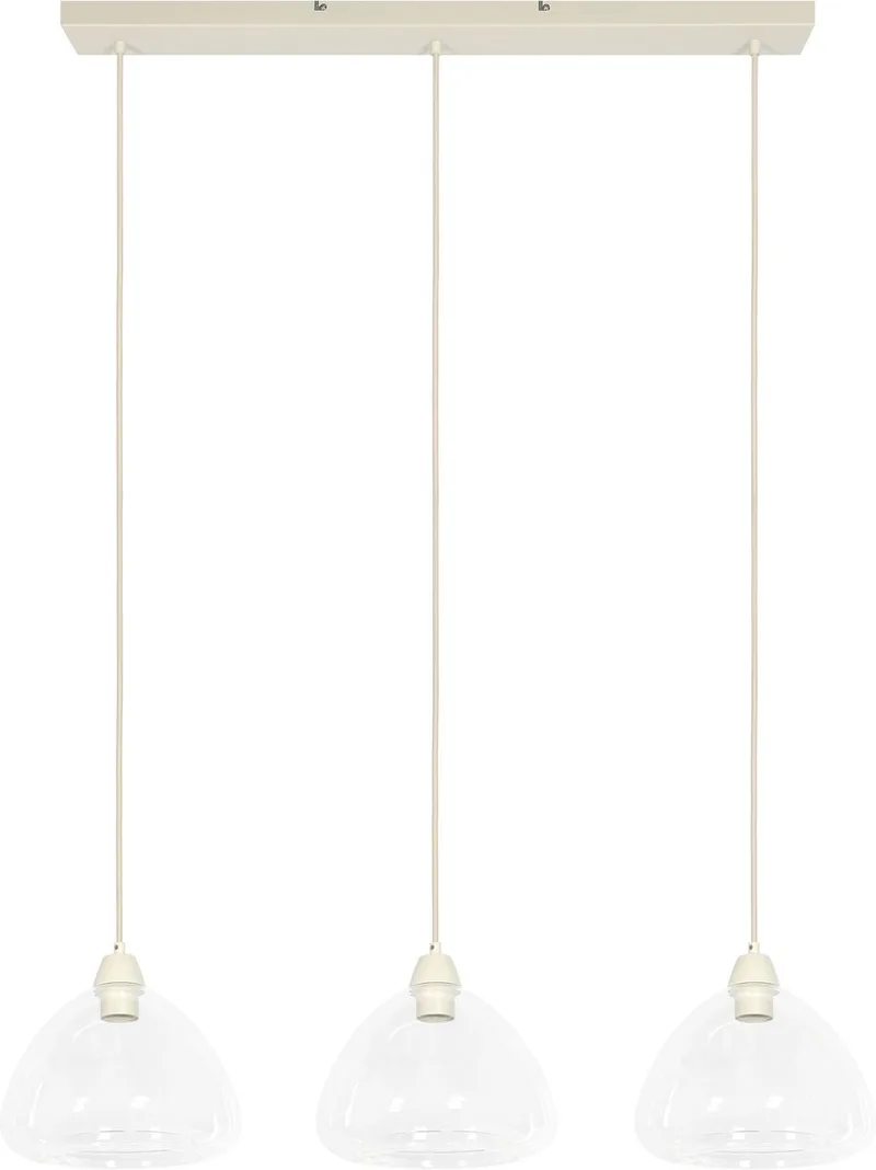 Hanglamp Bisho 3-lamps de Light & Living en Crème – photo produit