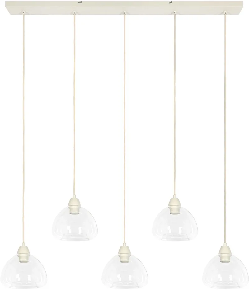 Hanglamp Bisho 5-lamps fra Light & Living i Creme – produktbillede