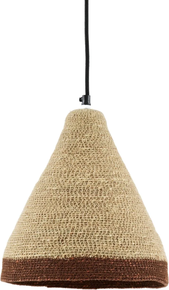 Hanglamp Brescia - Jute - Ø36cm - Botanisch - Hanglampen Eetkamer, Slaapkamer, Woonkamer de Light & Living en Blanc – photo produit