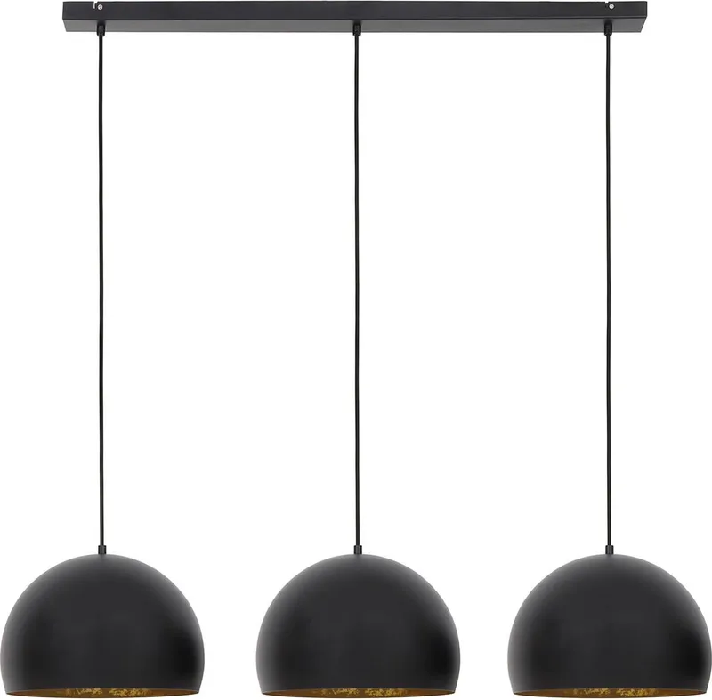 Hanglamp Jaicey - 120x33x25cm - 3L - Modern - Hanglampen Eetkamer, Slaapkamer, Woonkamer från Light & Living i Svart – produktbild