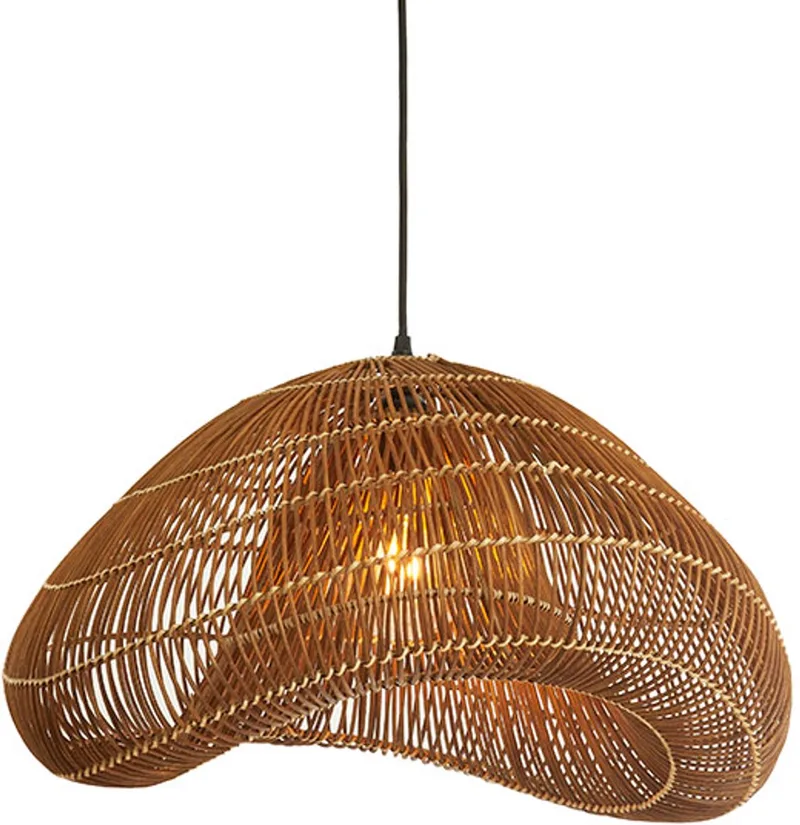 Hanglamp JANZUR - 54x52.5x30.5 cm de Light & Living en Marron – photo produit