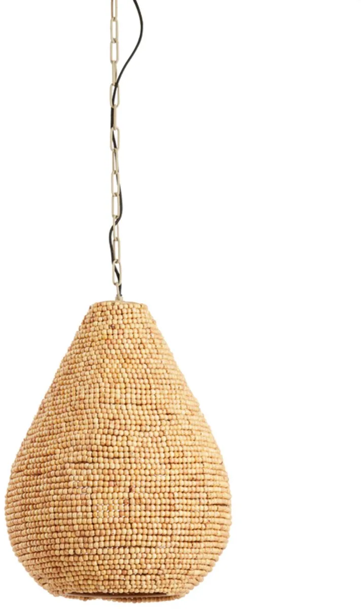 Hanglamp Kabinda Kralen, 31cm de Light & Living en Marron – photo produit