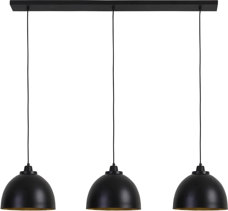 Hanglamp Kylie - 135x30x26cm - 3L - Modern - Hanglampen Eetkamer, Slaapkamer, Woonkamer de Light & Living en Noir – photo produit