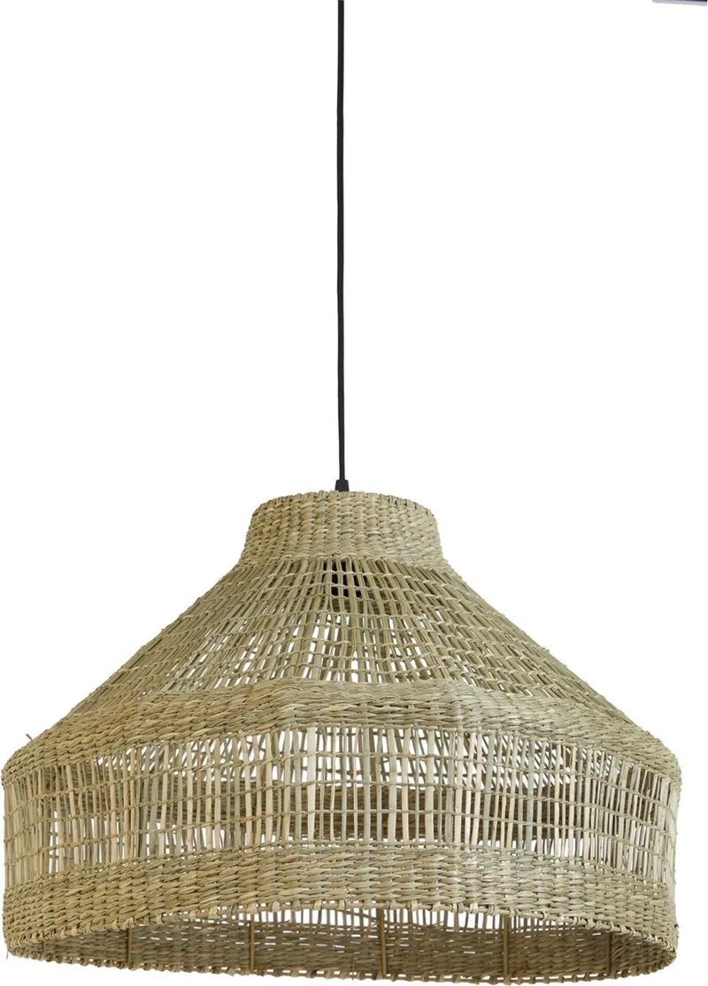 Hanglamp Latika - Naturel - Ø55cm - Modern - Hanglampen Eetkamer, Slaapkamer, Woonkamer de Light & Living en Marron – photo produit