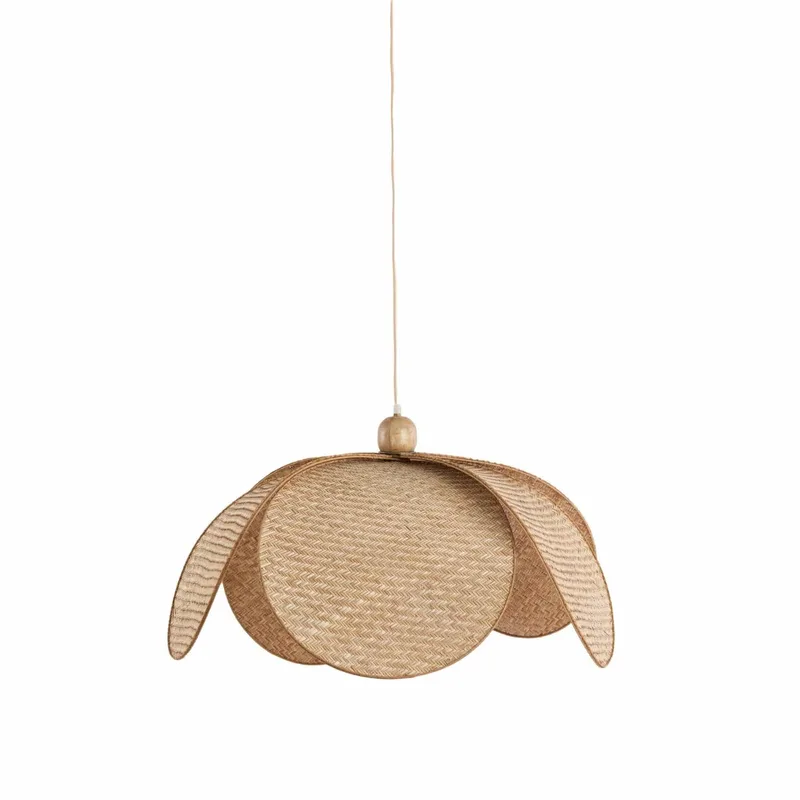 Hanglamp Lavrio - Naturel - 60.5x60.5x30.5cm - Modern - Hanglampen Eetkamer, Slaapkamer, Woonkamer de Light & Living en Marron – photo produit
