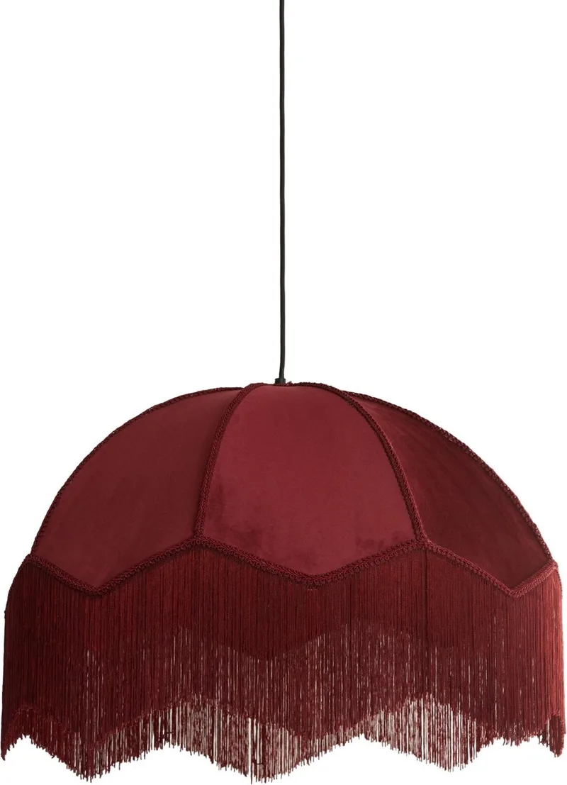 Hanglamp Malacia - Donkerrood - Ø50cm - Modern - Hanglampen Eetkamer, Slaapkamer, Woonkamer de Light & Living en Rouge – photo produit