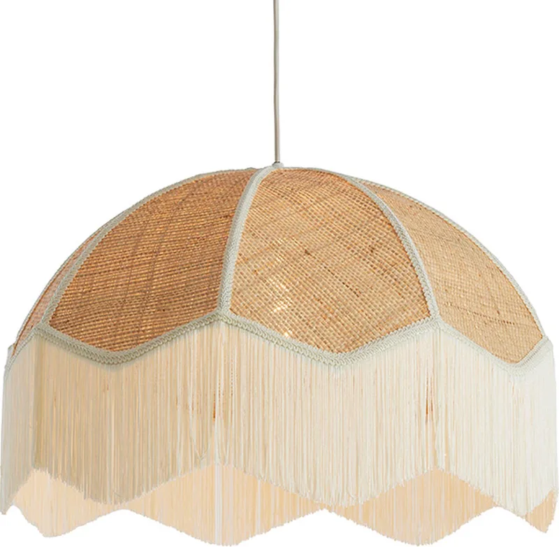 Hanglamp Malacia - Lichtbruin - Ø60cm - Modern - Hanglampen Eetkamer, Slaapkamer, Woonkamer de Light & Living en Marron – photo produit