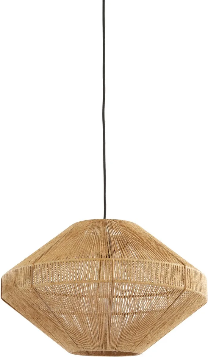 Hanglamp Mallow - Jute - Ø50cm - Botanisch - Hanglampen Eetkamer, Slaapkamer, Woonkamer van Light & Living in Bruin – productfoto