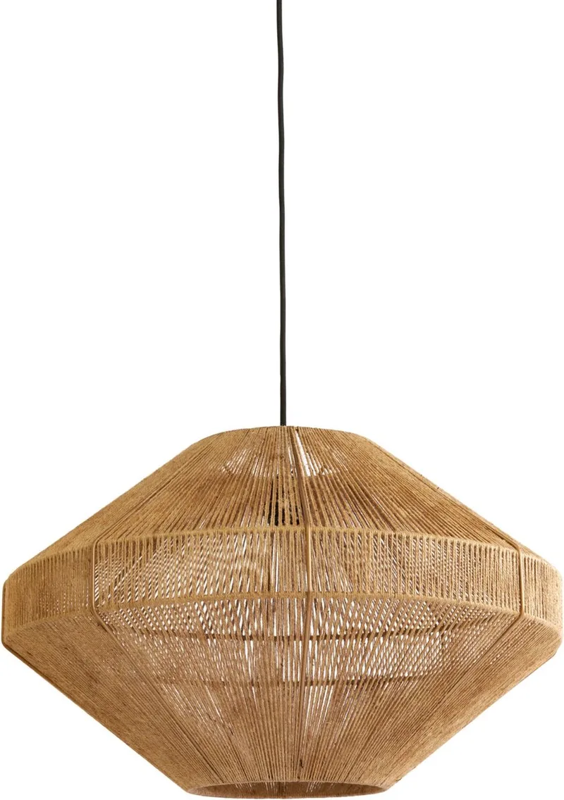 Suspension textile brun ø60cm de Light & Living en Marron – photo produit