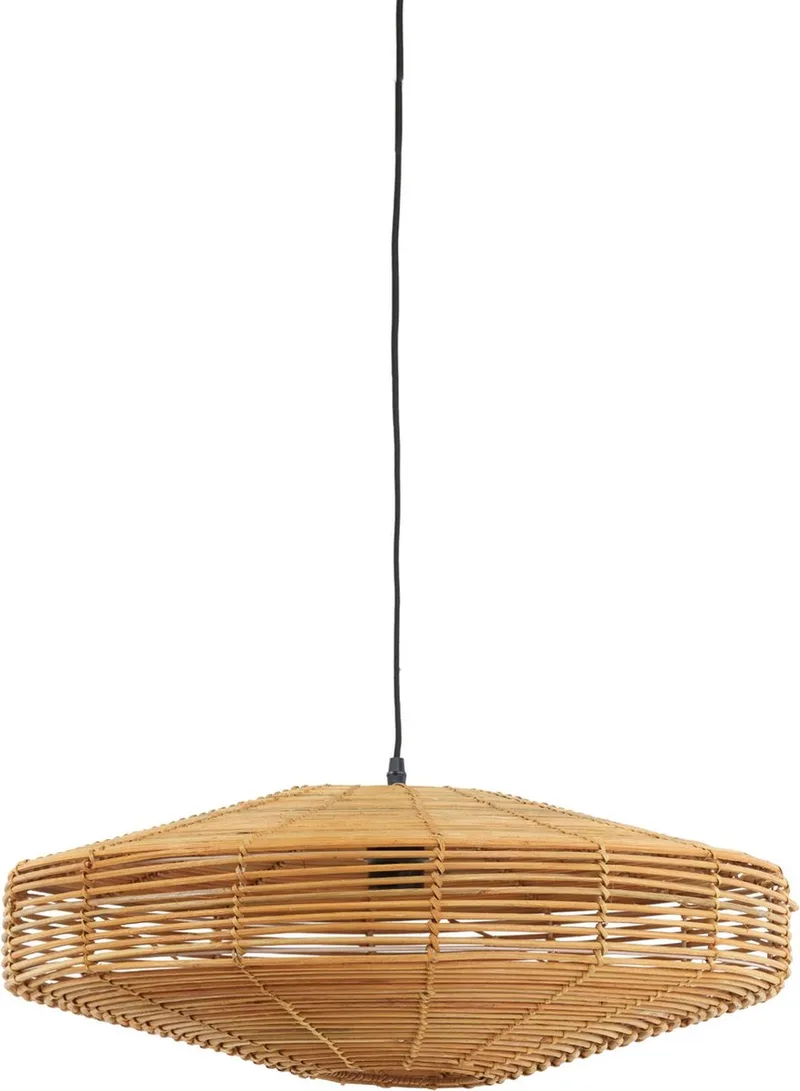 Hanglamp Mataka - Rotan - Ø51cm - Bohemian - Hanglampen Eetkamer, Slaapkamer, Woonkamer fra Light & Living i Brun – produktbillede