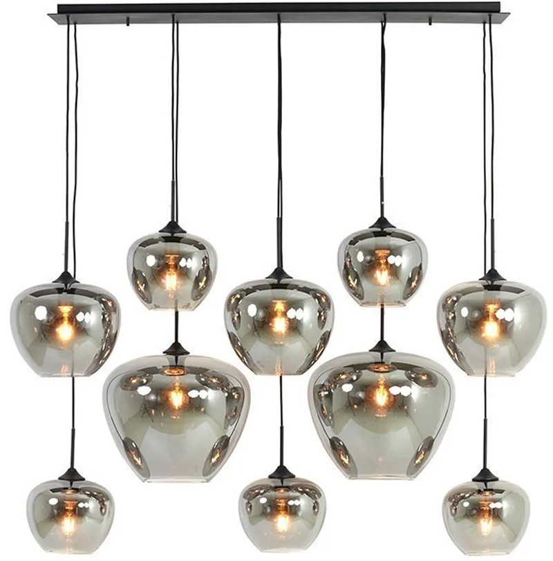 Hanglamp Mayson 10-Lamps från Light & Living i Grå – produktbild