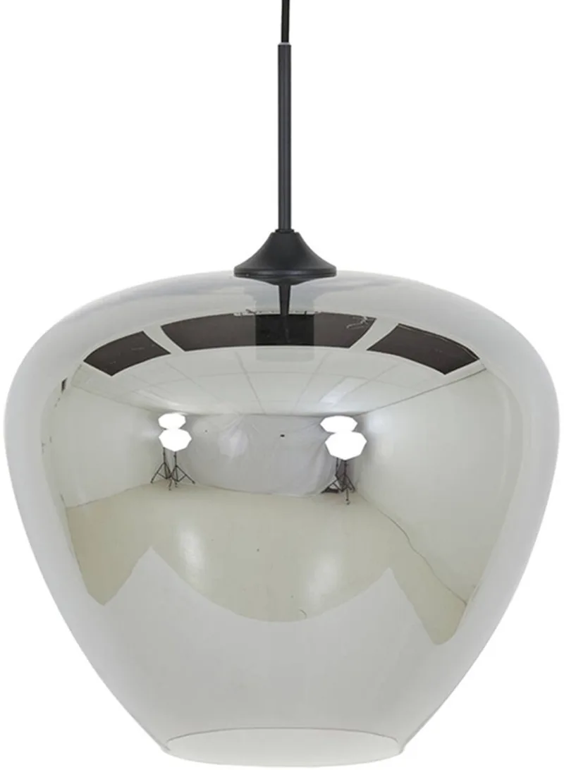 Hanglamp Mayson - Smoke Glas - Ø40cm - Modern - Hanglampen Eetkamer, Slaapkamer, Woonkamer från Light & Living i Grå – produktbild