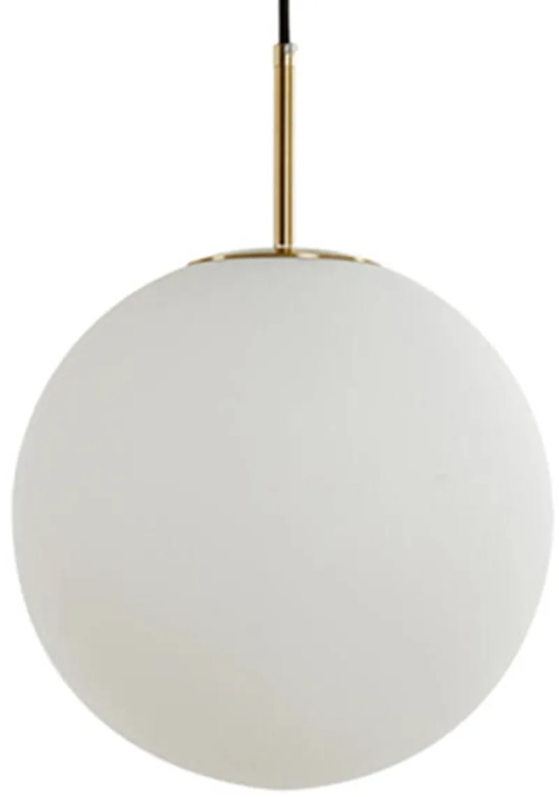 Hanglamp Medina - Glas - Ø25cm - Modern - Hanglampen Eetkamer, Slaapkamer, Woonkamer de Light & Living en Blanc – photo produit