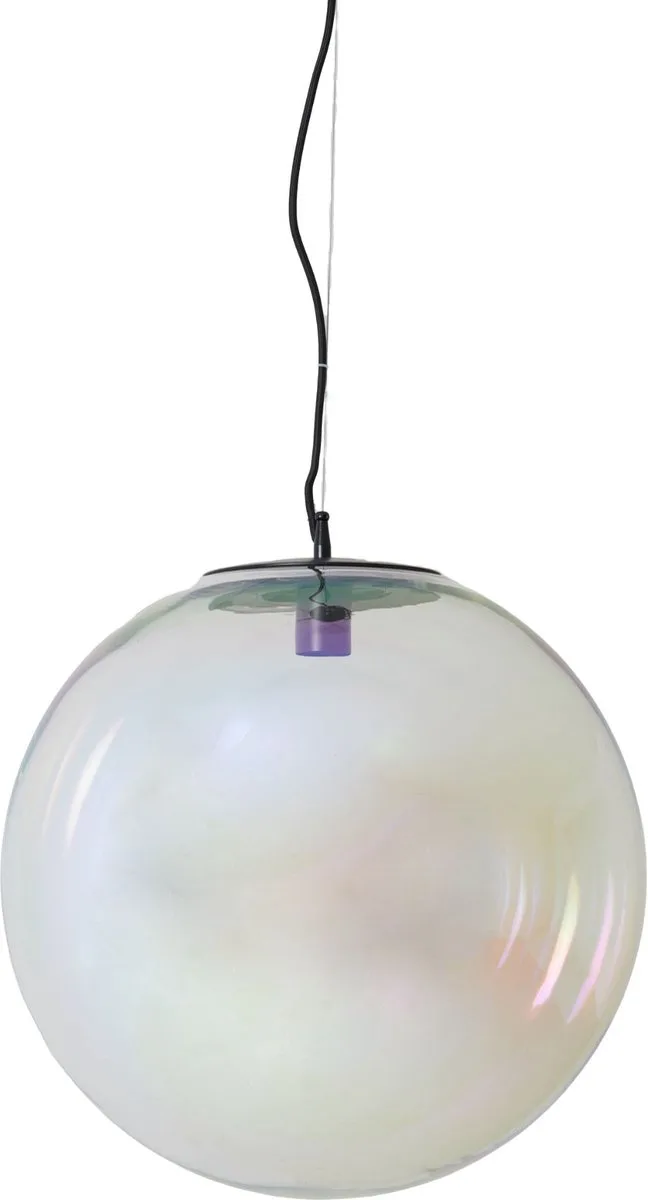 Hanglamp Medina - Glas - Ø48cm - Modern - Hanglampen Eetkamer, Slaapkamer, Woonkamer de Light & Living en Multicolore – photo produit