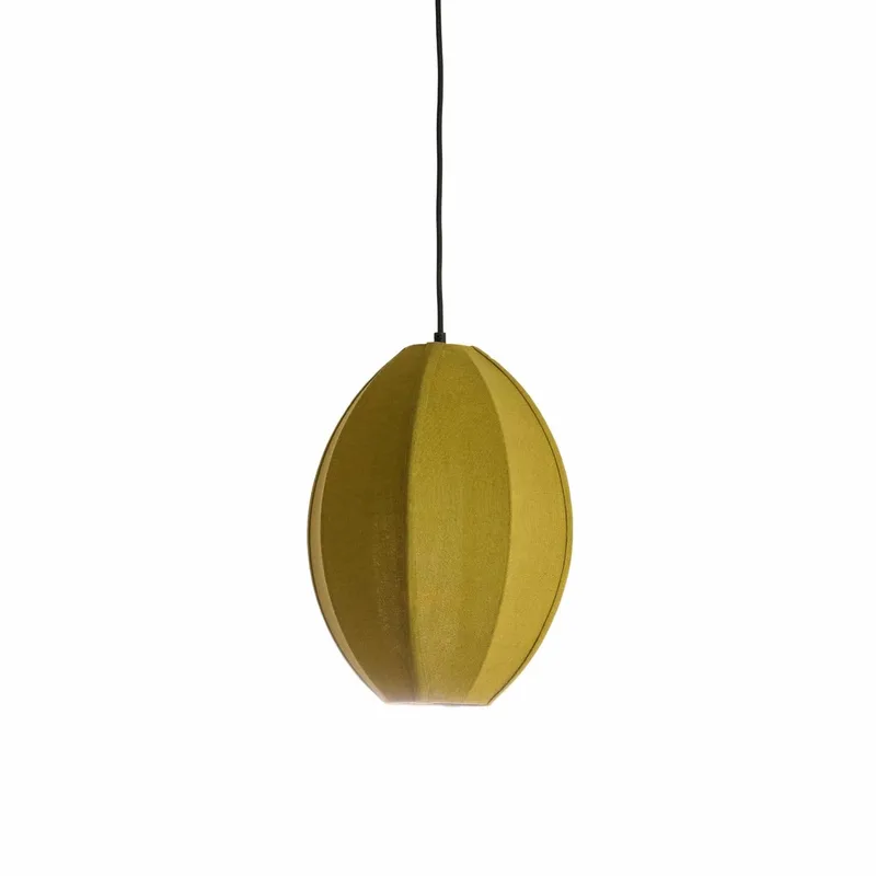 Hanglamp Milatos - Olijfgroen - Ø28.5x38cm - Modern - Hanglampen Eetkamer, Slaapkamer, Woonkamer de Light & Living en Vert – photo produit