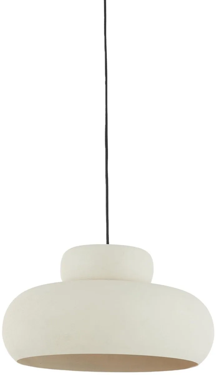 Hanglamp Neiva - Mat Crème - Ø39cm - Modern - Hanglampen Eetkamer, Slaapkamer, Woonkamer de Light & Living en Blanc – photo produit