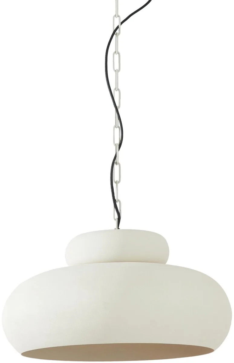 Hanglamp Neiva - Mat Crème - Ø46cm - Modern - Hanglampen Eetkamer, Slaapkamer, Woonkamer by Light & Living in White – product photo
