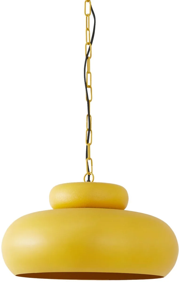 Hanglamp Neiva - Okergeel - Ø46cm - Modern - Hanglampen Eetkamer, Slaapkamer, Woonkamer de Light & Living en Jaune – photo produit