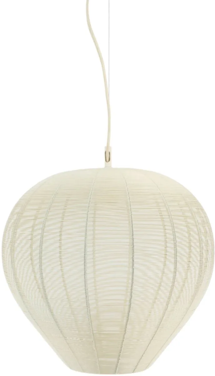 Hanglamp Ø40x42 cm HORAN mat crème von Light & Living in Weiß – Produktfoto