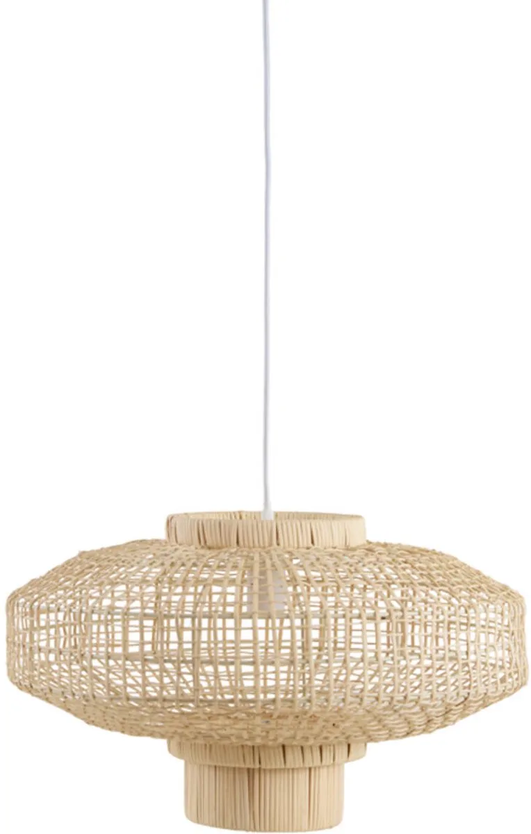 Hanglamp Ø50x30 cm PALDOR rotan de Light & Living en Naturel – photo produit