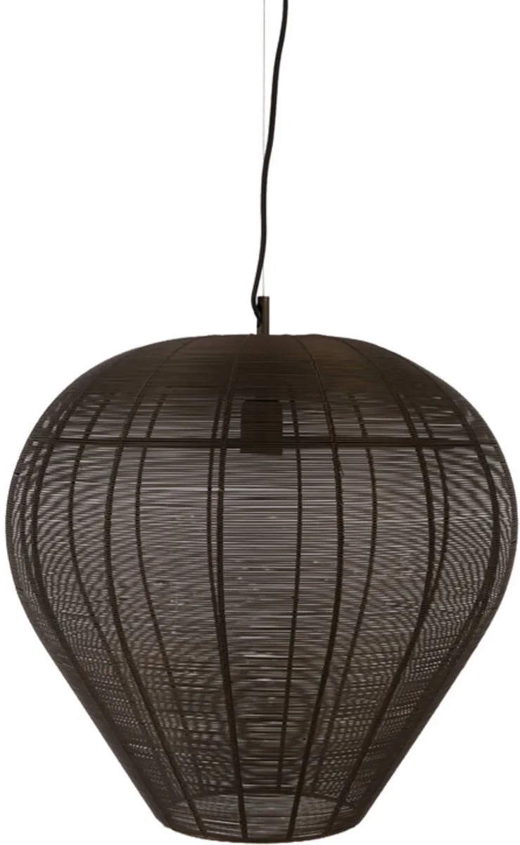 Hanglamp Ø50x52 cm HORAN mat bruin-brons van Light & Living in Bruin – productfoto