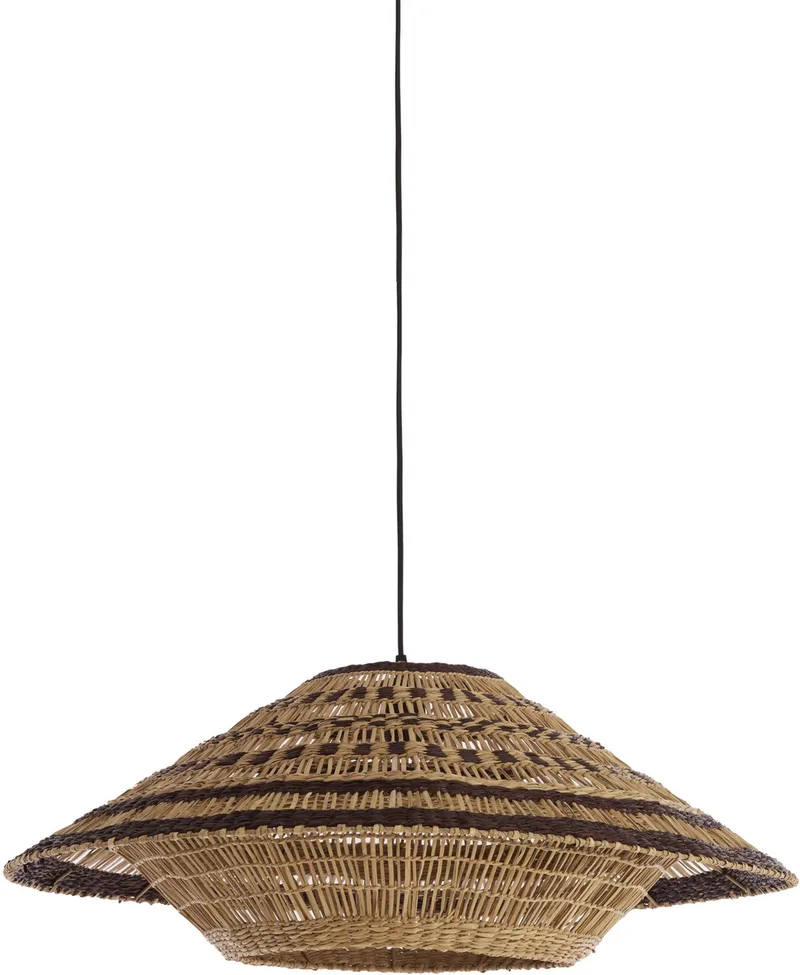 Hanglamp OWANA - 80x80x30 cm von Light & Living in Braun – Produktfoto